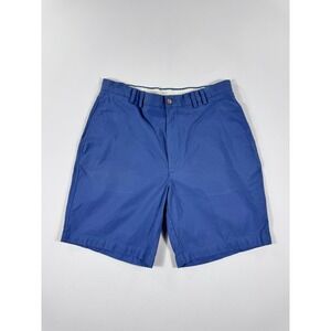 Turnbury Mens Blue Cotton Pleated Front Shorts Size 36‎